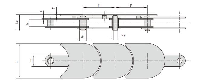 76HP_<font color='red'><font color='red'>頂板</font><font color='red'>輸送</font>鏈</font> <font color='red'>輸送</font>鏈條